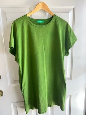United Colors Of Benetton Bright Green Crewneck Tunic